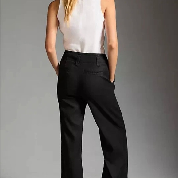 Anthropologie Black Wide Leg Pants - Picture 3 of 10